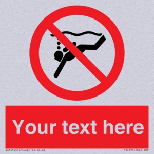 Custom prohibition No sub aqua diving